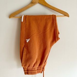 Burnt orange ADIDAS jogger sweatpants